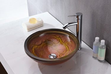 ANZZI Alto Series LS-AZ218 Vessel Sink - Glass Bathroom Sink ANZZI